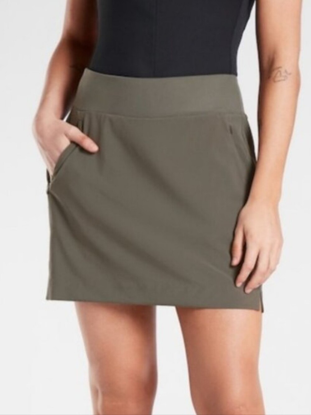 Athleta Soho Skort Mountain Olive Color
